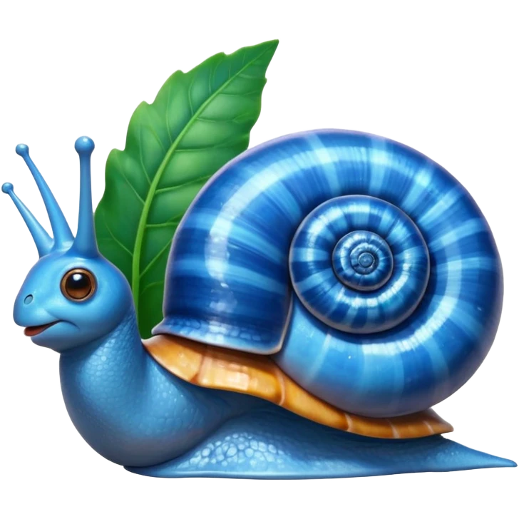 blue garden snail emoji