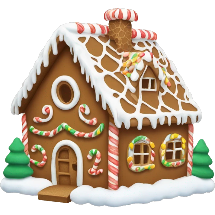 gingerbread house emoji