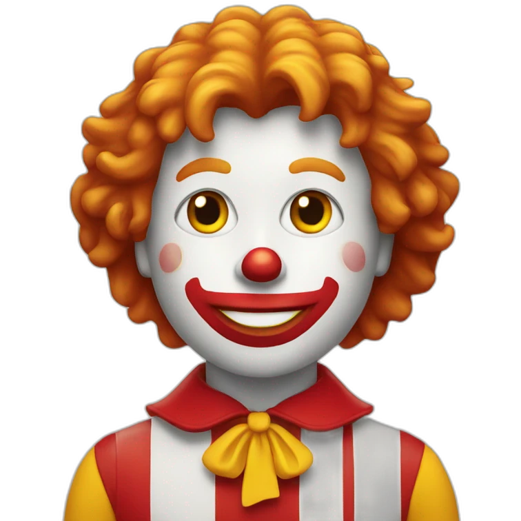 Ronald Mcdonald's emoji