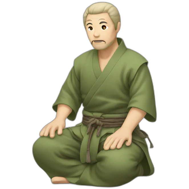 man doing juiji-tsu emoji