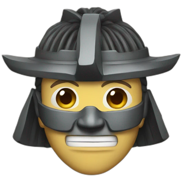 samurai head emoji
