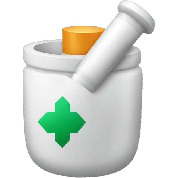 Mortar with medicine emoji
