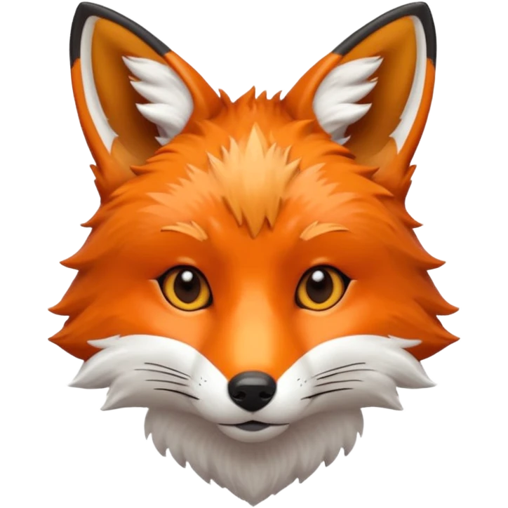 realistic fox head emoji