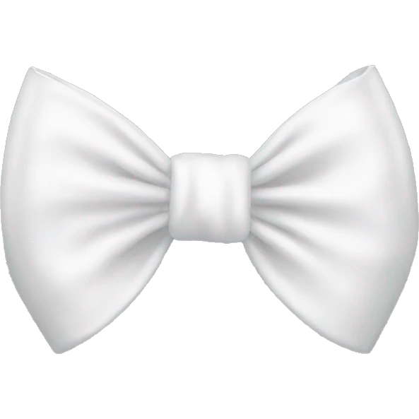 white bow emoji