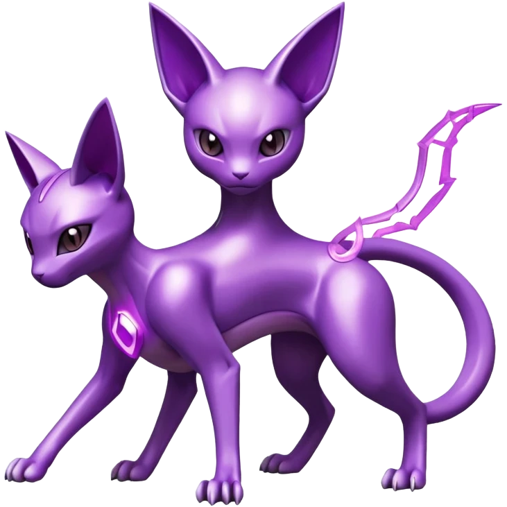 Miraidon-Genesect-Espeon-Mewtwo-Fakémon-hybrid-creature (full body)  emoji