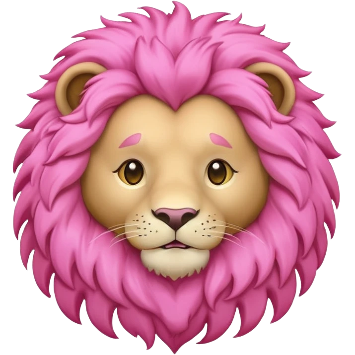 pink lion emoji