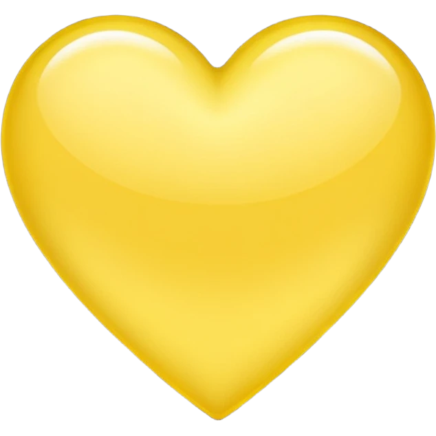 soft yellow heart emoji
