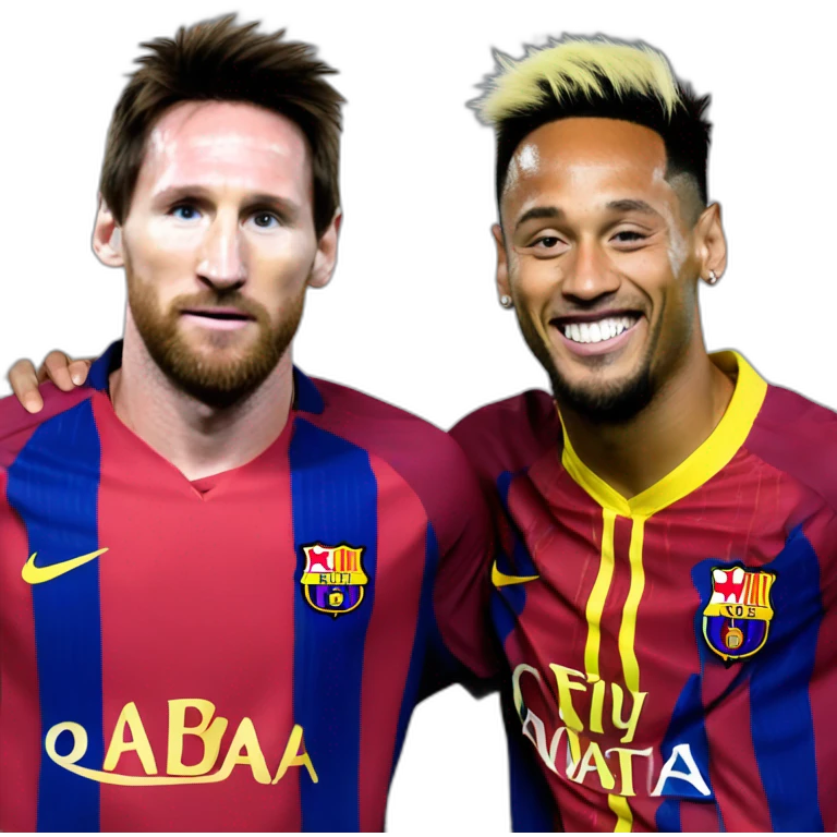 Messi and neymar emoji