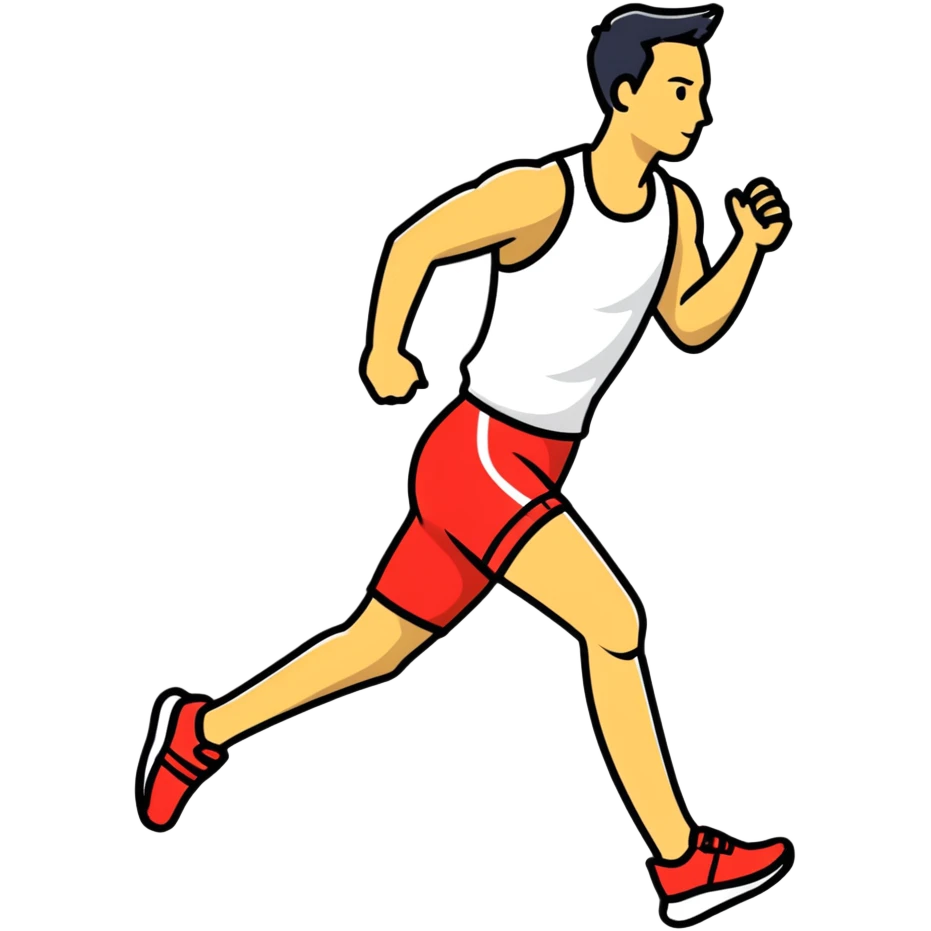 person jogging outdoors emoji