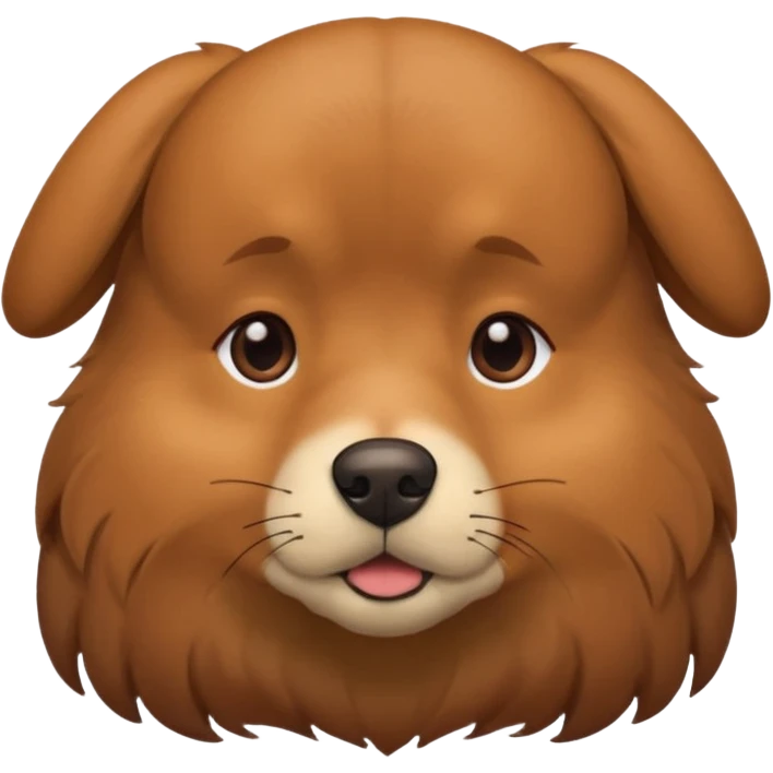 Brown Dog looking away with eyes closed emoji