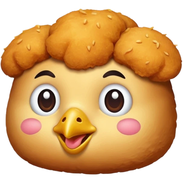 Make an emoji of a chicken nugget emoji