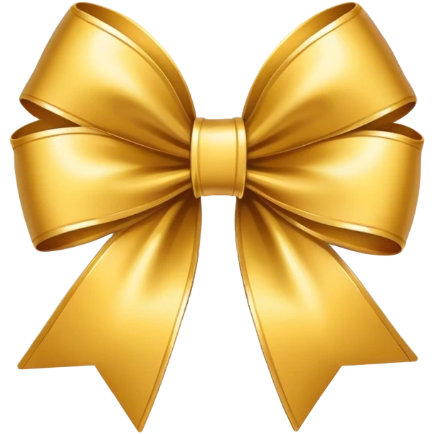 Gold bow emoji