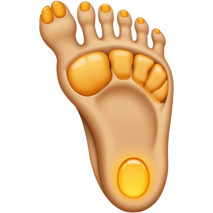 sole of the foot anatomy, emoji style emoji