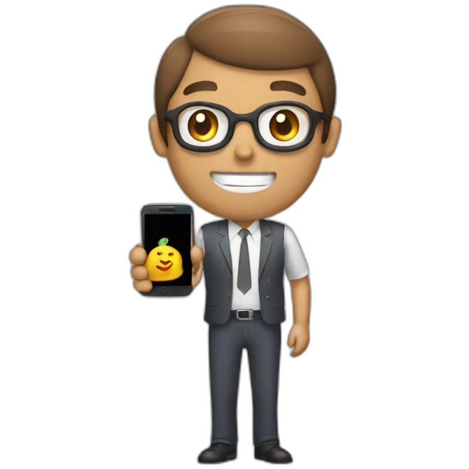 persona grabandose con celular emoji