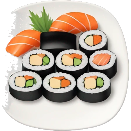 plate of sushi emoji