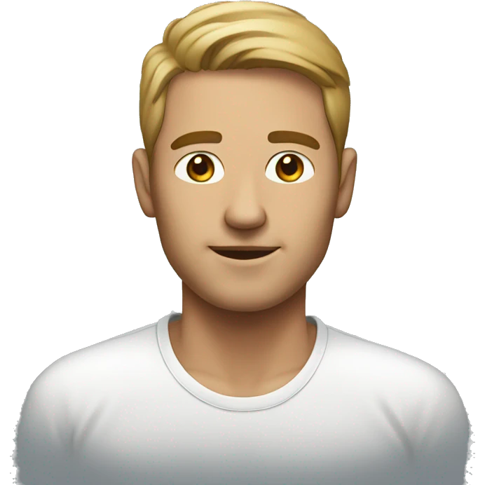 male portrait in indoor setting, face only emoji