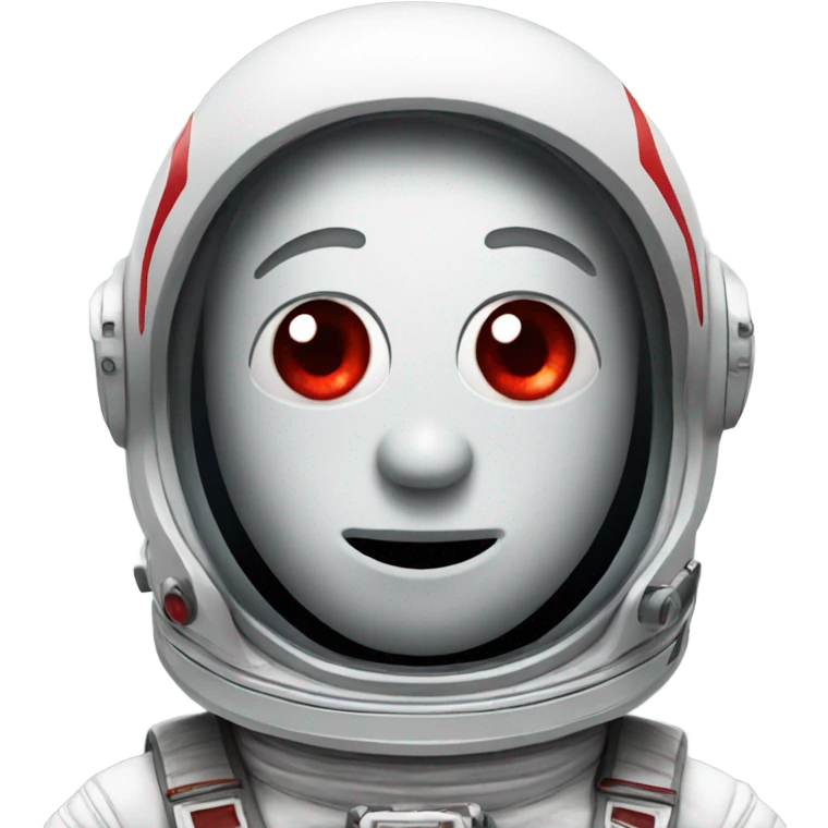 astronaut with red eyes emoji