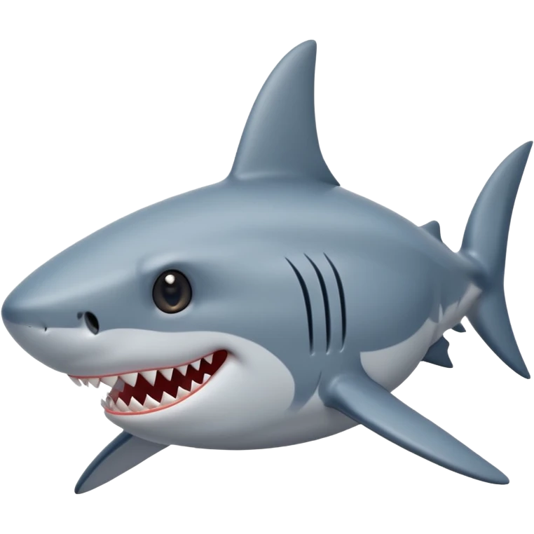 Shark with stars in the eyes emoji