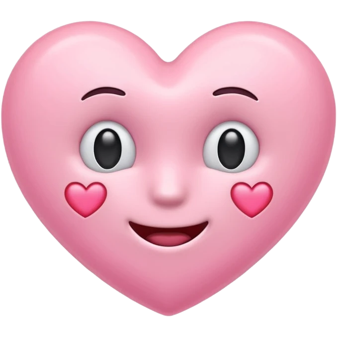 Pastel pink emoji heart  emoji