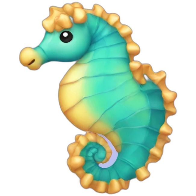 cute kawaii seahorse emoji
