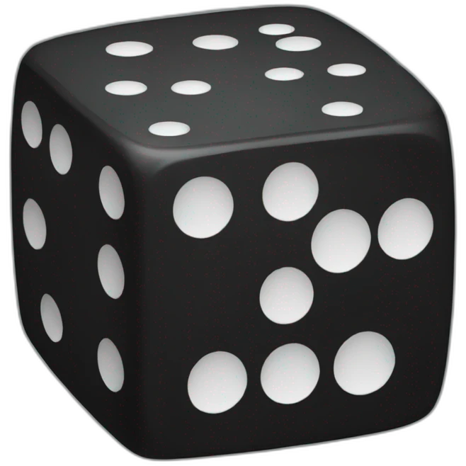 black dice emoji