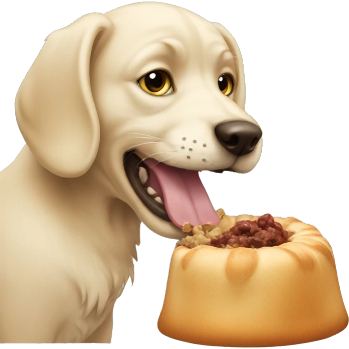 cat eating dog emoji