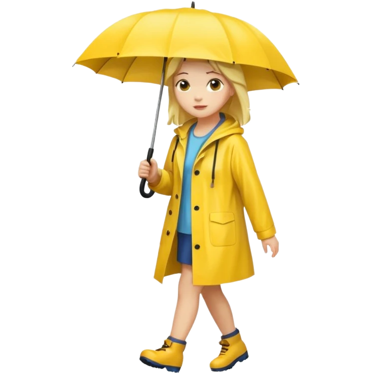 Raincoat Pedestrian woman emoji
