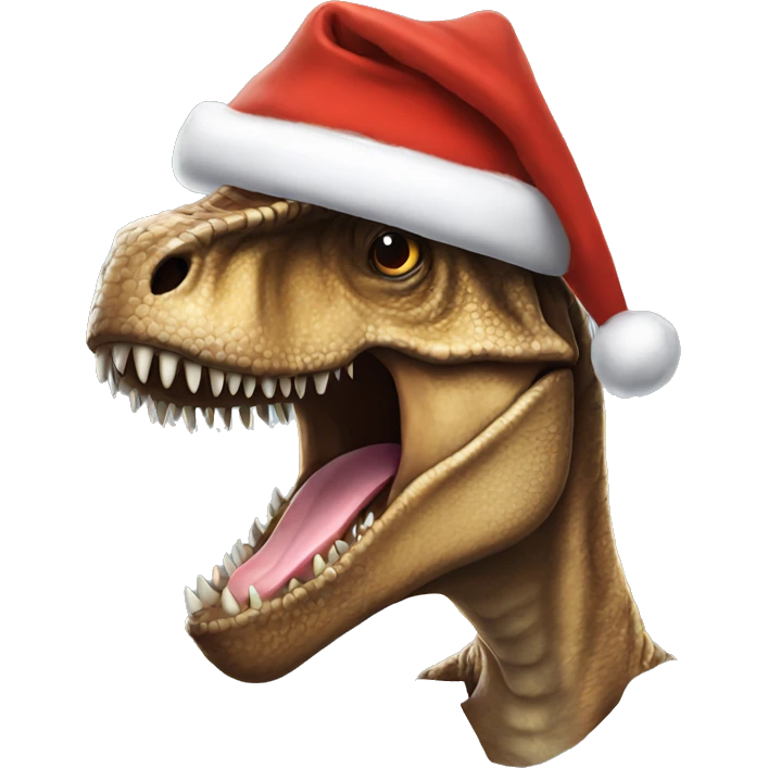 T rex santa emoji