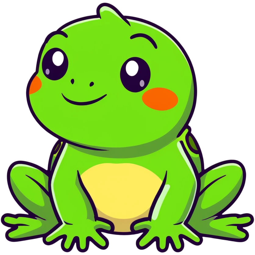 green frog meme character pepe emoji