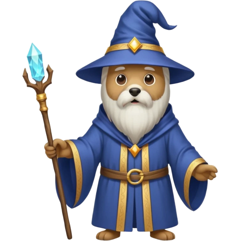 Dog wizard emoji
