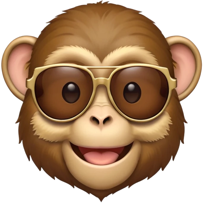 monkey with sunglasses emoji