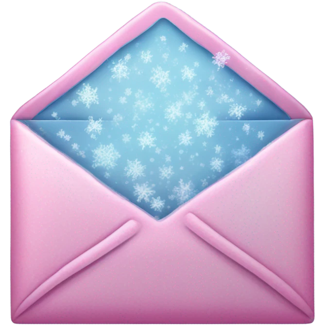 pink frozen email envelope emoji