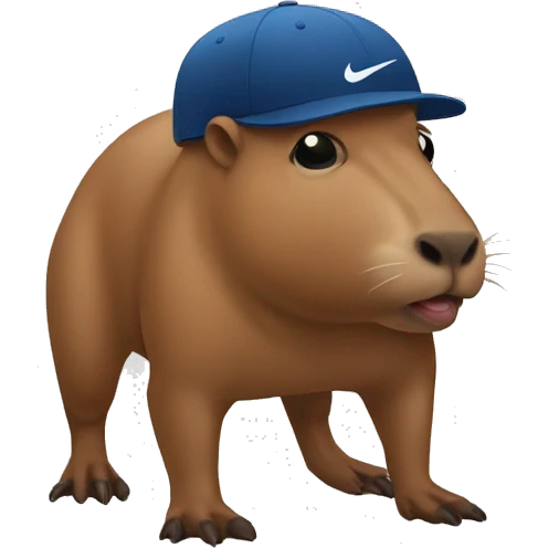 Capibara con gorra Nike  emoji