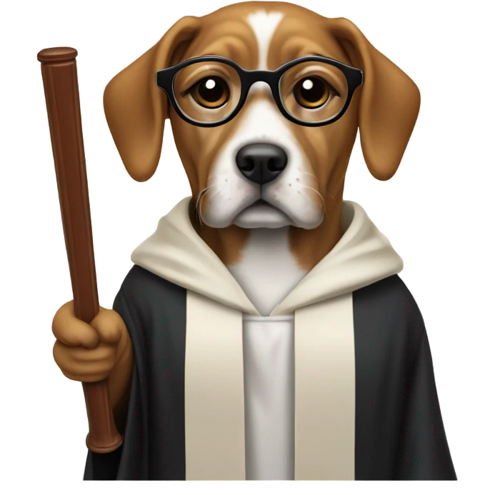 dog judge emoji