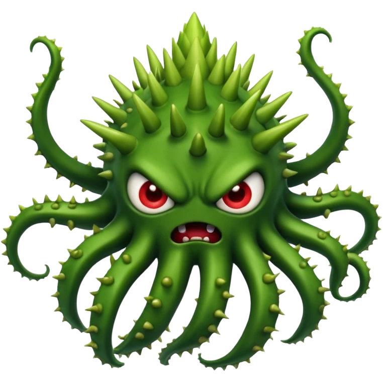angry virus with many tentacles emoji
