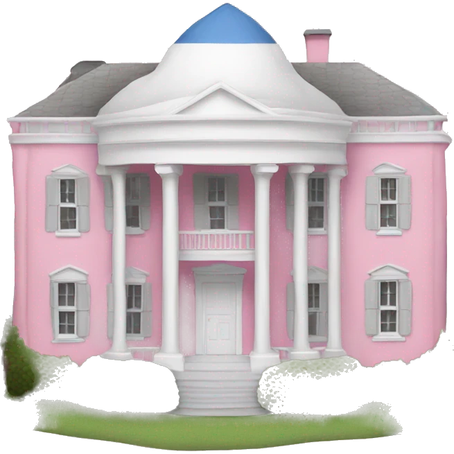 Pink White House  emoji