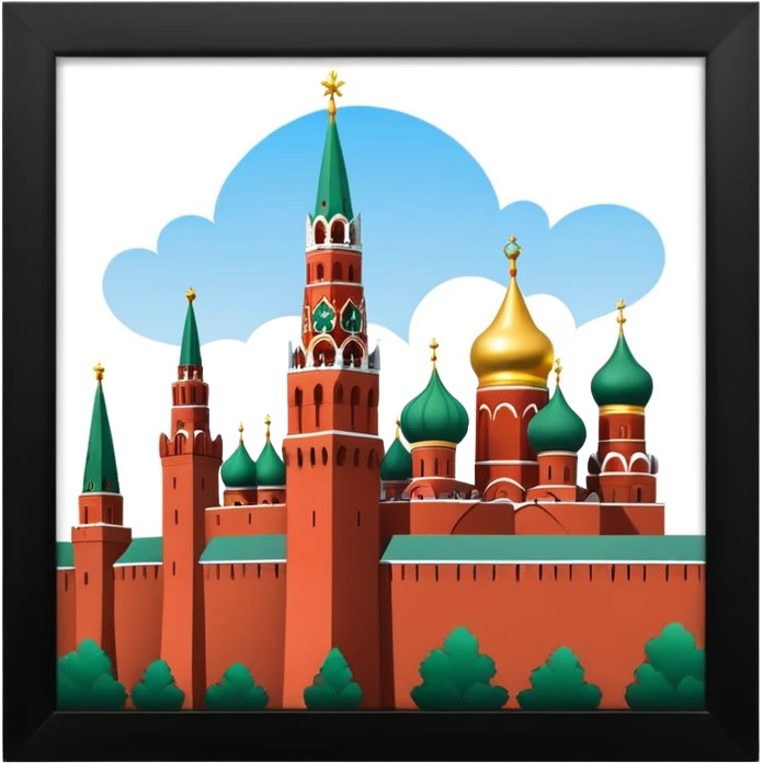 Московский Кремль без фона emoji