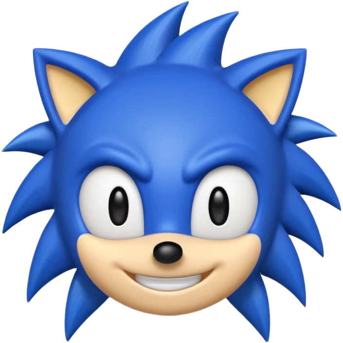 Sonic emoji well made like the original one without any mistakes emoji