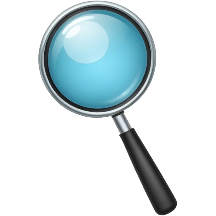 magnifying glass bright emoji