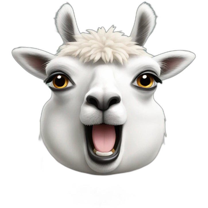 Ugly lama emoji