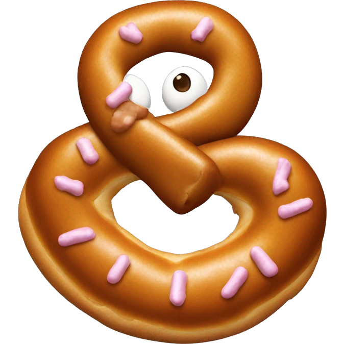 Hersey kisses on pretzel  emoji