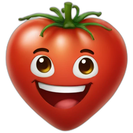 2d heart tomato smiling emoji