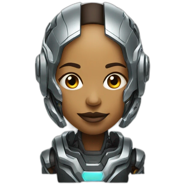 Futuristic cyborg emoji
