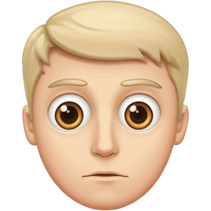 Wide eye man emoji