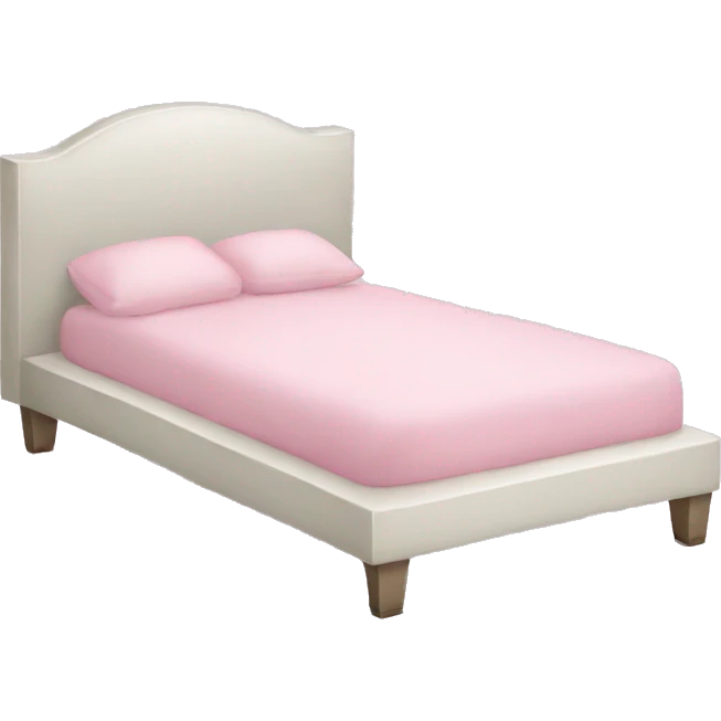 Light pink bed emoji