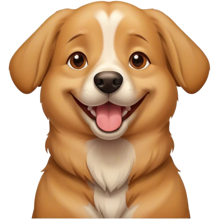 Dog happy emoji