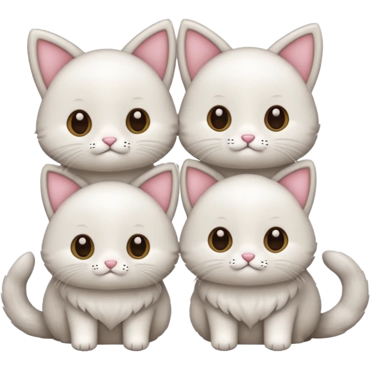 Gatinhos com laço  emoji
