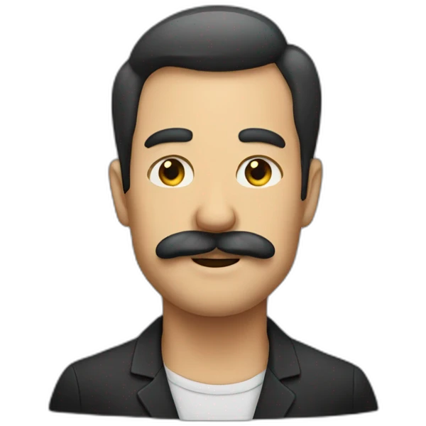 Man with Rolling moustache emoji