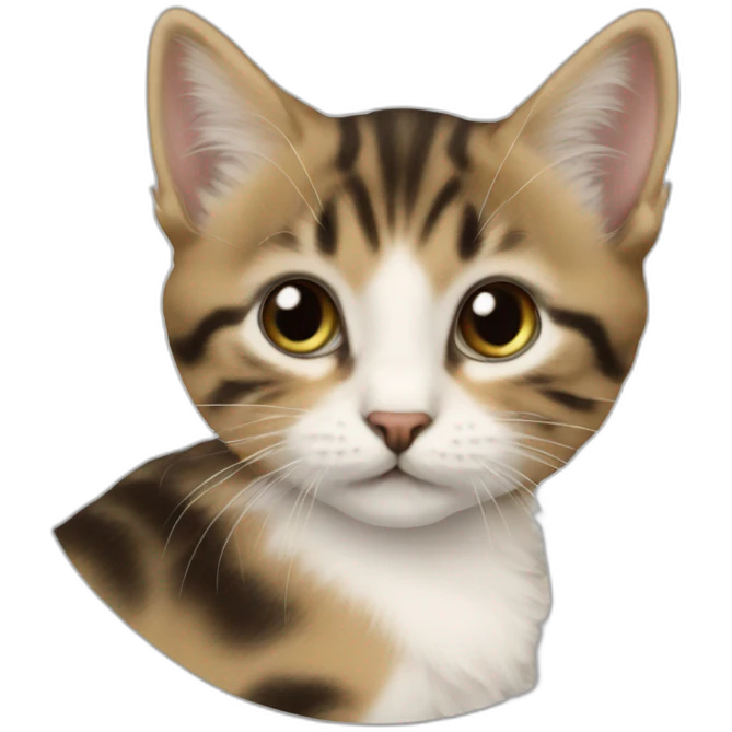 Chaton sur cheval emoji