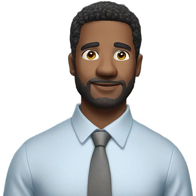 smart casual man portrait pose emoji